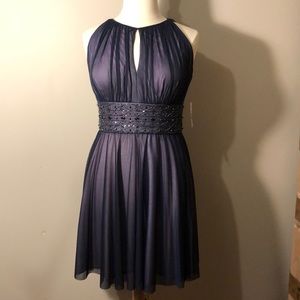 Purple cocktail dress